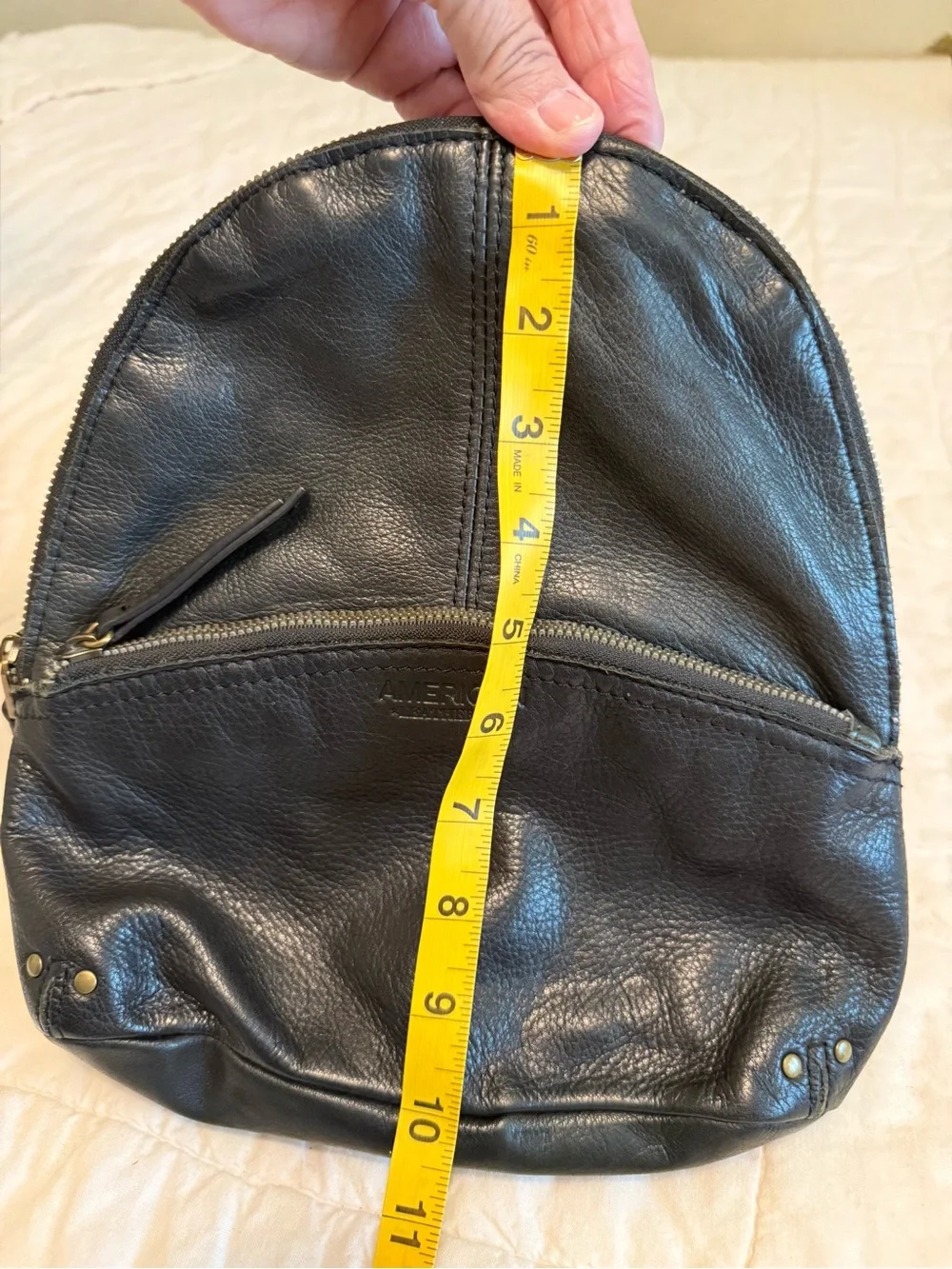 American Leather Black Mini Backpack - Classic Everyday Carry